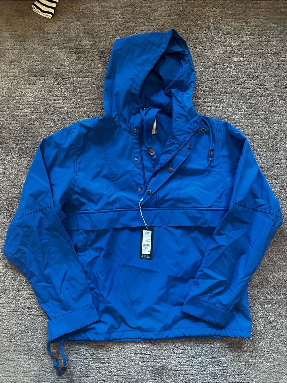 Alpine Design Blue Hooded Windbreaker Pullover